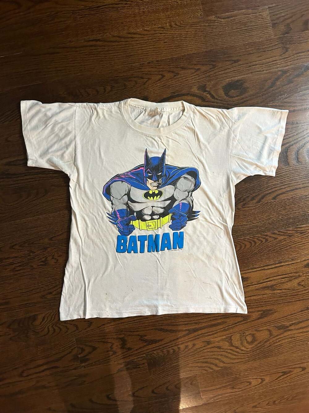 Vintage World Sportswear Batman 1989 Graphic T-Shirt XL White